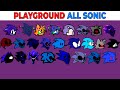 Fnf character test  gameplay vs my playground  all sonic test 2