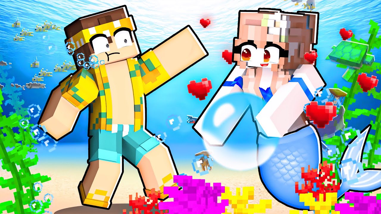 A SEREIA está APAIXONADA pelo ALEX MONTE no Minecraft!