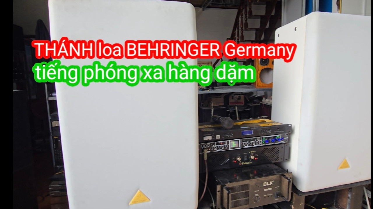 Đẩy 3 kênh. thánh loa BEHRINGER GERMANY. Tiếng bay hàng dặm.xả ve chai đẩy. Lọc. Micro