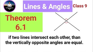 Theorem: 6.1  Chapter 6: Lines and Angles | Ncert Maths Class 9