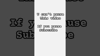 U Cant Pause