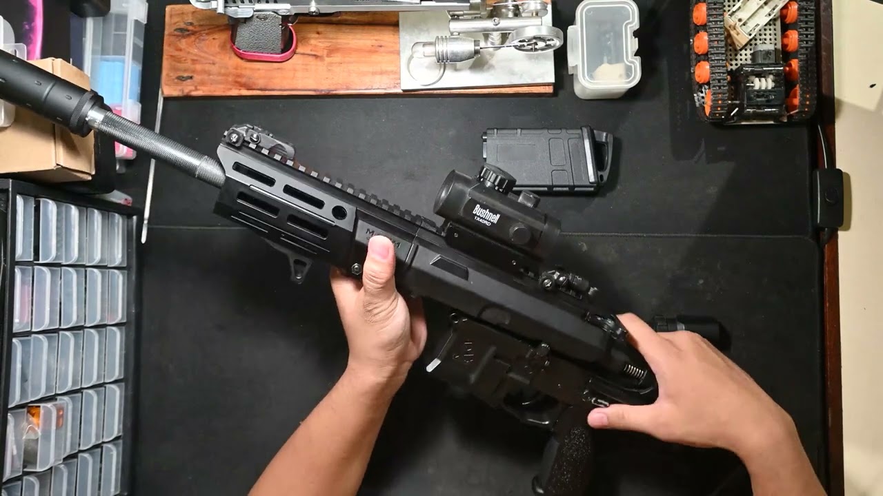 Converted Gel Blaster JINGJI MAXIM Defense AEG 6mm, 500++ Fps