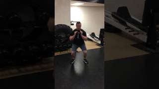 Dumbbell Goblet Loaded Jump Squat