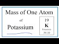 Potassium Atomic Mass Concepts
