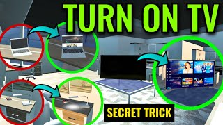 Turn On Tv , Laptop And Lights - Secret Trick - Car Simulator 2