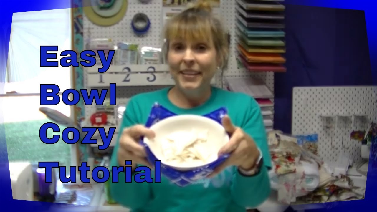 How to Make a Quilted Bowl Shaped Pot Holder or Bowl Cozy Cozie Coozy - YouTube