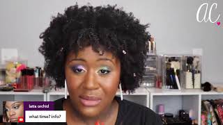 Live Chat! Adept Cosmetics Ninhydrin Palette! 2 Looks | Ashley Crutchfield screenshot 5