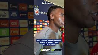 JEAN LUCAS FAZ CONSTATAÇÃO SOBRE ATUAÇÃO DO BAHIA CONTRA O VITÓRIA: 'AMASSO'