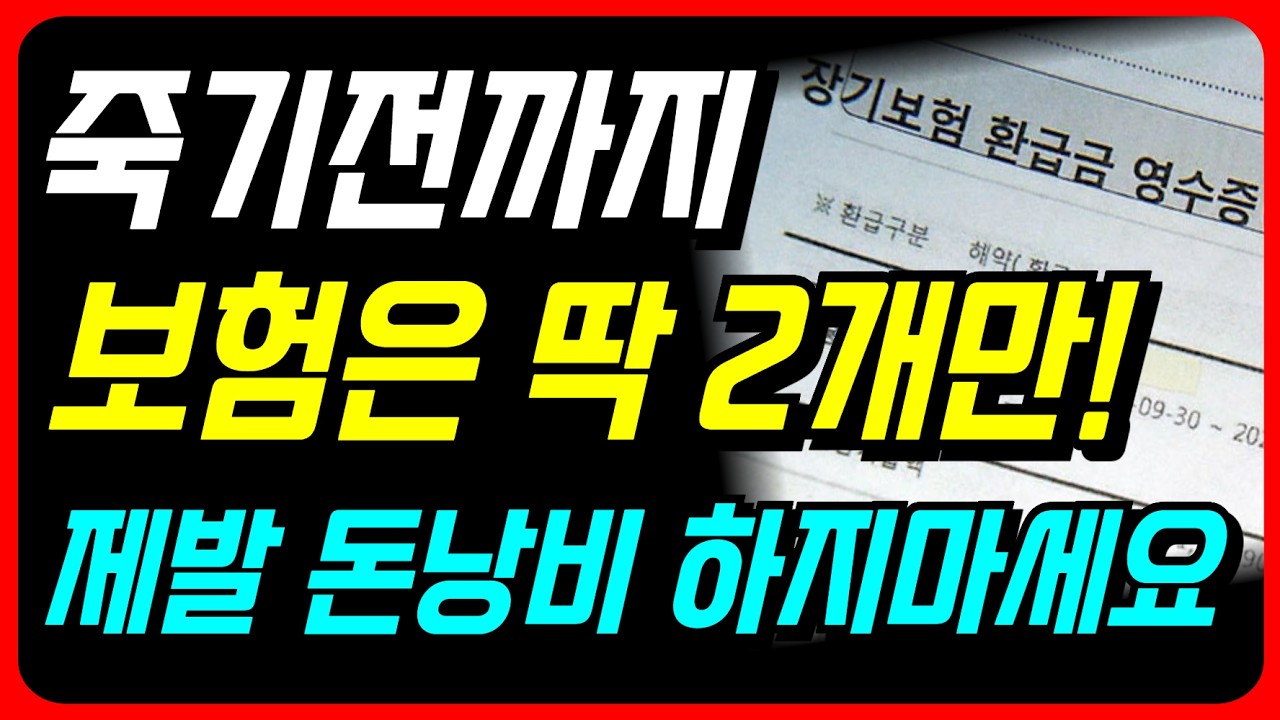 돈 없어도 꼭 가입해야하는 보험 두가지! 진짜 필수보험은 이겁니다