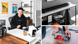 Celebrity Modern DIY Office Desk Setup Makeover - The Process! Wealth