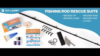 OJYDOIIIY 3 in 1 Fishing Rod Repair Kit