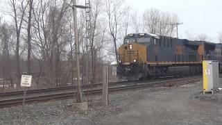 Fast CSX Trash Train Westbound 3/19/17