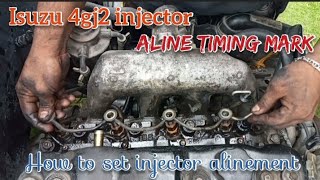 Injector Alinement & Timing Mark || Isuzu 4jg2 Engine low power