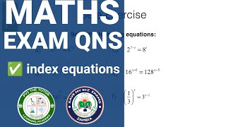 ECZ: Solving equations involving indices . (mathematics o level)