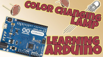 LEARN ARDUINO: Color Changing Lamp - Build & Program Circuit Featuring Photoresistor MultiColor LED