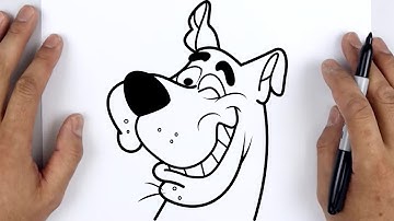 HOW TO DRAW SCOOBY DOO | Scooby-Doo - Easy Step By Step Tutorial For Beginners