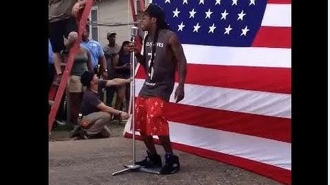 LIL WAYNE STOMPS AMERICAN FLAG VIDEO