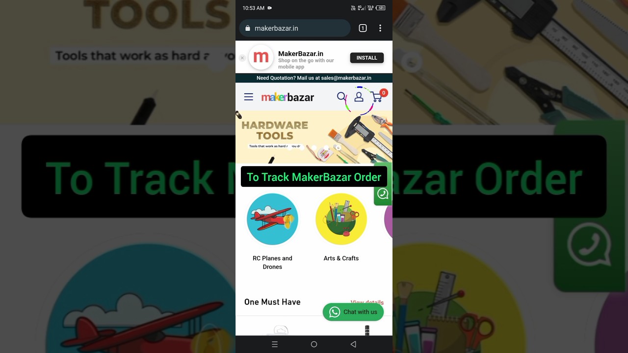 How to track Makerbazar order