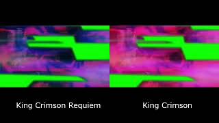 King Crimson Requiem VS King Crimson Time Skip Green Screen VFX Comparison