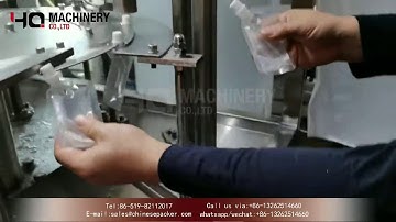 spout pouch packaging machine video for US client|plastic bags filling and sealing machines