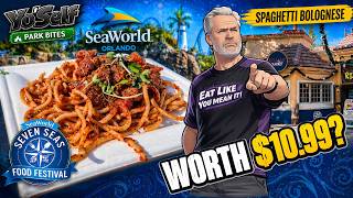 Spaghetti Bolognese Review at Italian Market | SeaWorld Orlando Seven Seas Festival | YoSelf Vlog