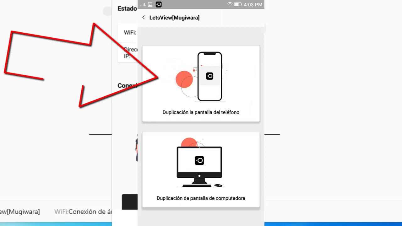 Como conectar la pantalla de mi celular al pc