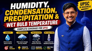 UPSC Geography | Climatology Part-6 | Humidity, Condensation, Precipitation &amp; Wet Bulb Temperature 