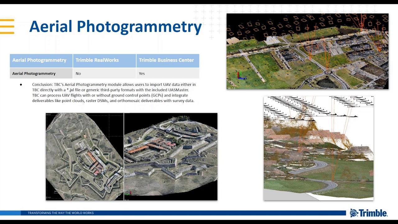 TBC-TRW Comparison 9 - Aerial Photogrammetry