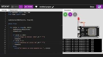 Montaje 12: PWM con Led, control de brillo con Python, ESP32.