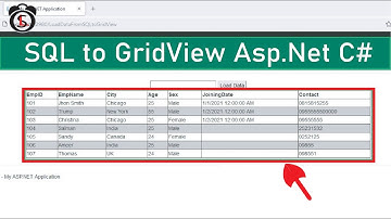 Gegevens weergeven in GridView in Asp.Net met behulp van C# #aspnet