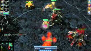 Heroes Of Newerth - Gladiator Hat Trick In One Attack
