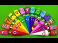 Numberblocks 🌈 Finding Hidden Slime &amp; Clay in Piping Bags, Cream Mix Colors! Satisfying ASMR Slime