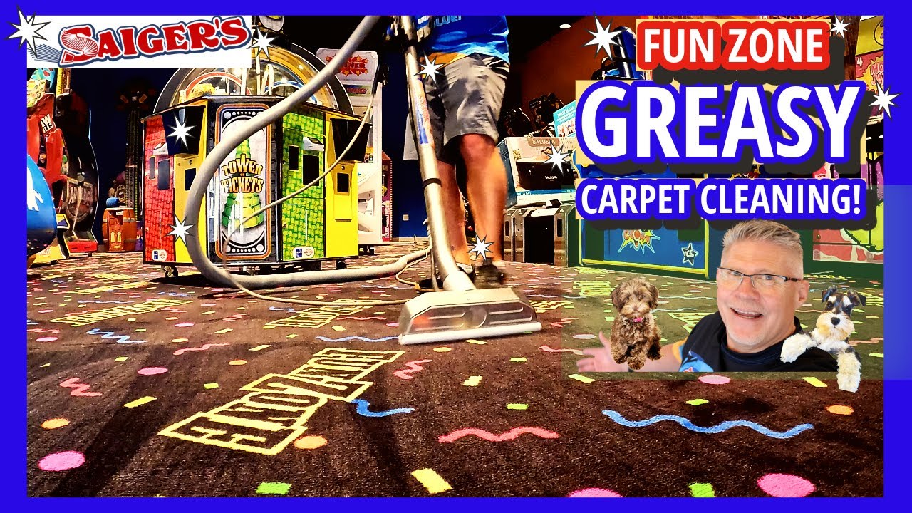 The Fun Zone! Carpet Cleaning a Restaurant Arcade with Saiger's Steam