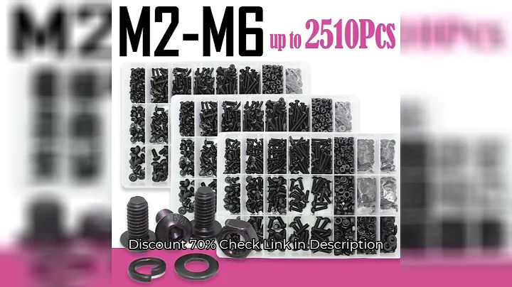 2510p Hex Hexagon Socket Button Head Screw Kit M2 M2.5 M3 M4 M5 M6 Black 10.9 Grade Allen Screws Bol