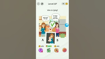 Braindom level 137||who is lying?||tricky puzzle