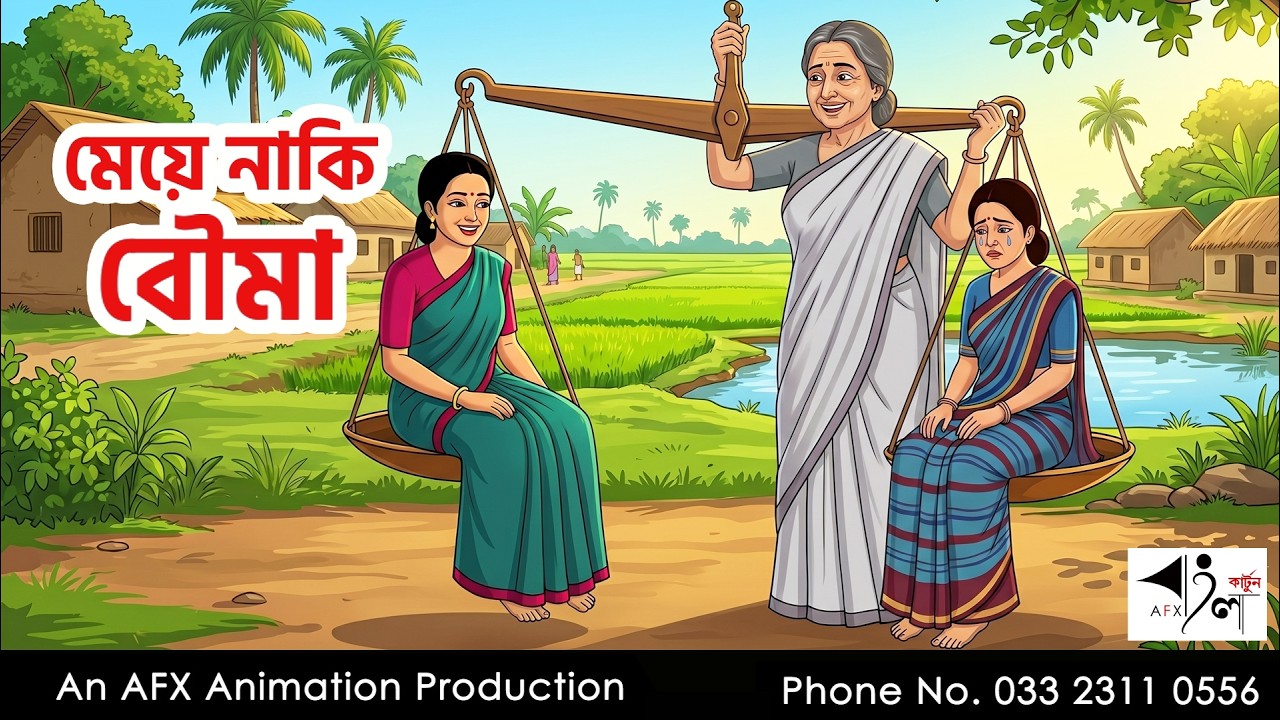 মেয়ে নাকি বৌমা  Bangla Cartoon | বাংলা কার্টুন  | Thakumar Jhuli | AFX Animation