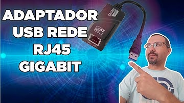 COMO INSTALAR ADAPTADOR USB REDE RJ45 PARA USAR CABO DE REDE