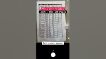 Transformando imagem em dados no Excel. #short #shorts