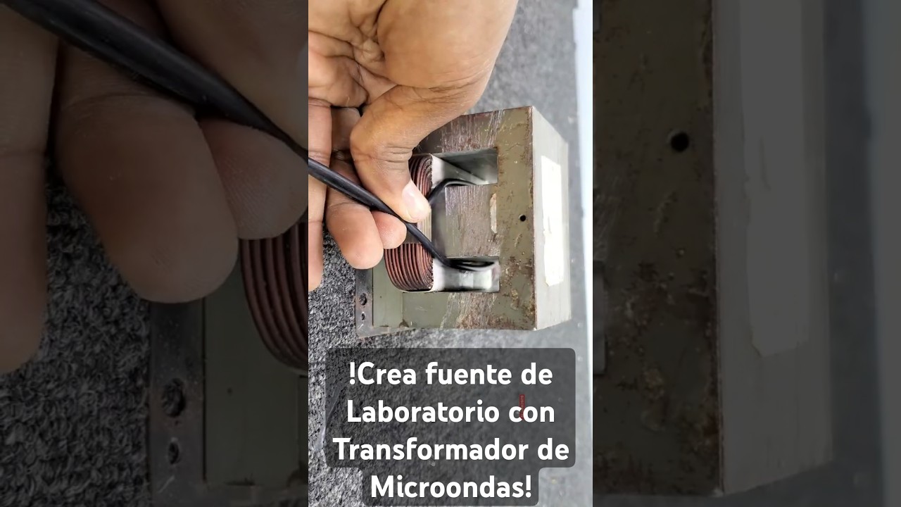 "¡Aprovecha tu microondas viejo! ⚡Como reutilizar el transformador  hacer cargador de baterías 🔋🔥"