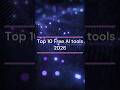 Top 10 Free AI Tools Everyone Should Use #ai #futuretech #artificialintelligence #techlogy #aitools