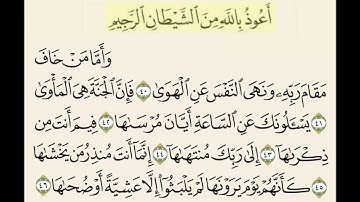 سورة النازعات من ٤٠ إلى ٤٦✨