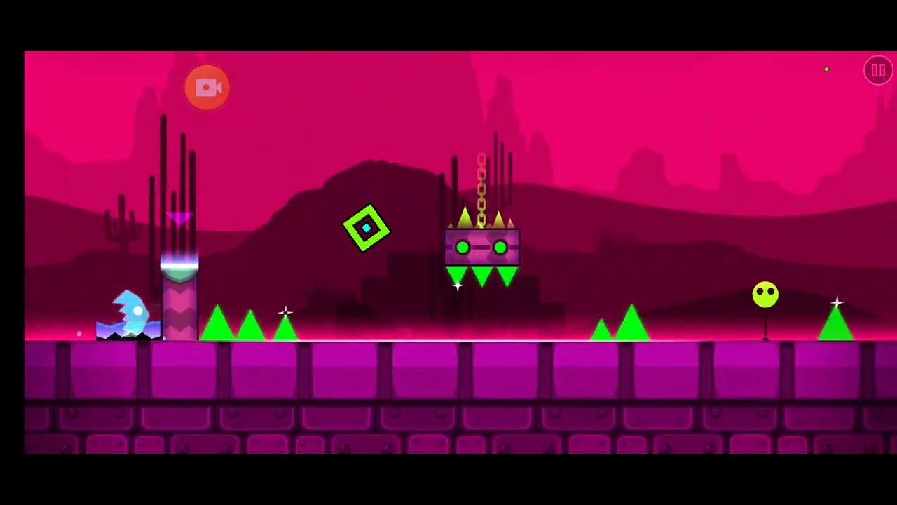 geometry dash level 1 press start - YouTube