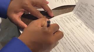 Signing Marriage License