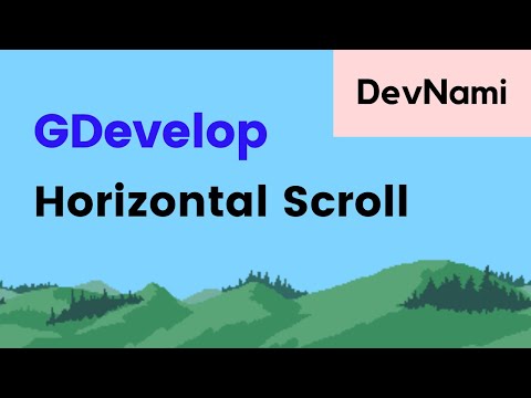 GDevelop - How to Horizontal Scroll Parallax Background