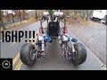 riding the long travel full independent suspension dual engine go kart