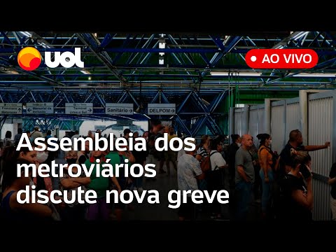 🔴 Greve do Metrô e CPTM em SP: Assembleia dos metroviários discute possível paralisação no dia 9