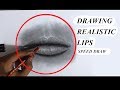 Drawing realistic lips speed drawsee the steps