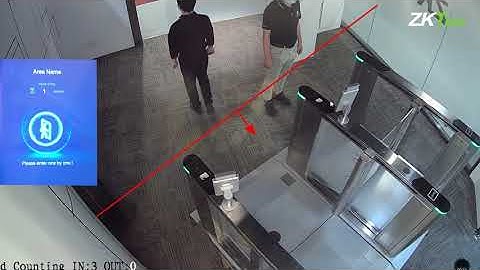 ZKTeco People Counting and area flow control video.
