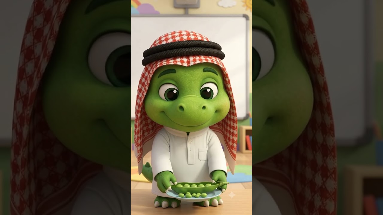 🥬 فَاصُولِيَا | Green Beans | تعلم أسماء الخضروات بالعربية 🦖 | ToonBites 3D #shorts