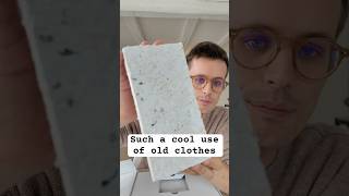 This brick is saving clothes waste #recycling #sustainability #reuse #sustainableideas